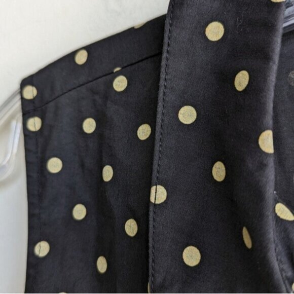 Cleo polka dot cotton blend sleeveless collared blouse - Picture 3 of 6
